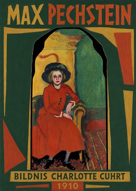 Max Pechstein Bildnis Charlotte Cuhrt No1 - Affiche