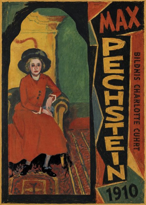 Max Pechstein Bildnis Charlotte Cuhrt No2 - Affiche