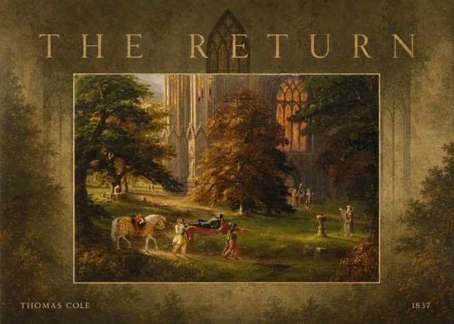 Thomas Cole The Return II No3 - Affiche
