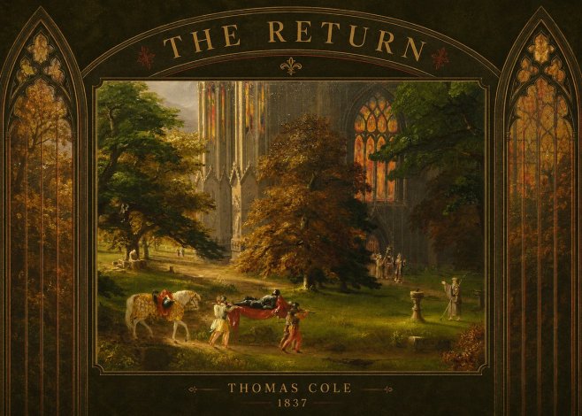 Thomas Cole The Return II No6 - Affiche
