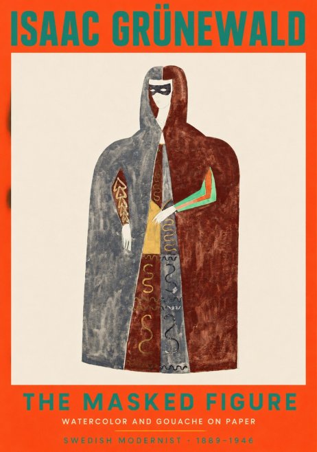 Isaac Grünewald The Masked Figure No2 - Affiche