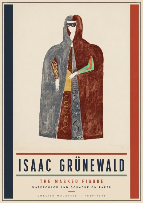 Isaac Grünewald The Masked Figure No5 - Affiche