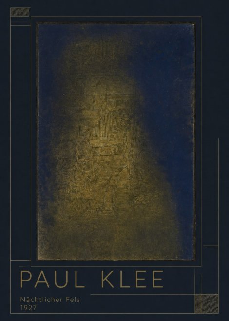 Paul Klee Nächtlicher Fels No1 - Affiche