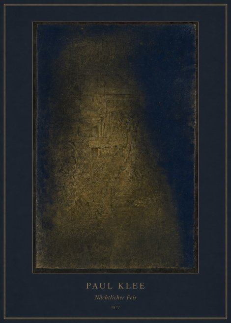 Paul Klee Nächtlicher Fels No3 - Affiche