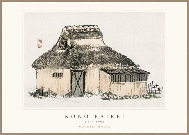 Kōno Bairei Country House No1 - Affiche