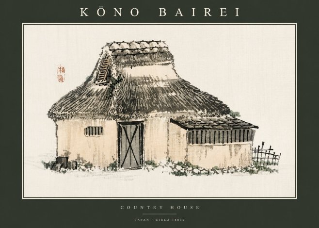 Kōno Bairei Country House No2 - Affiche