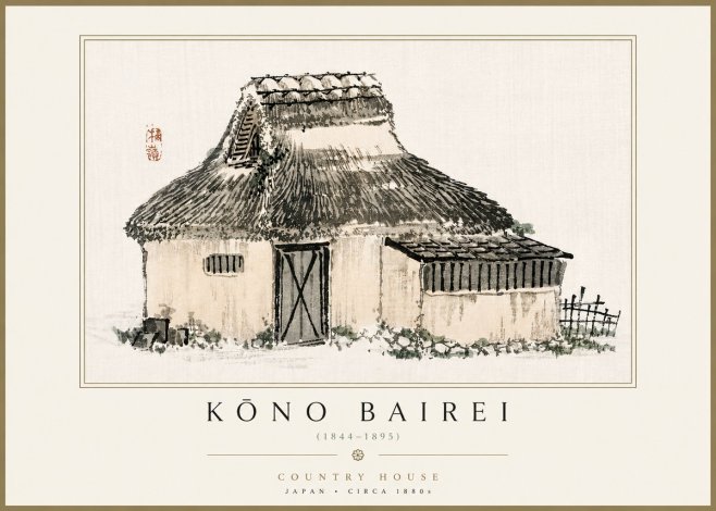 Kōno Bairei Country House No4 - Affiche