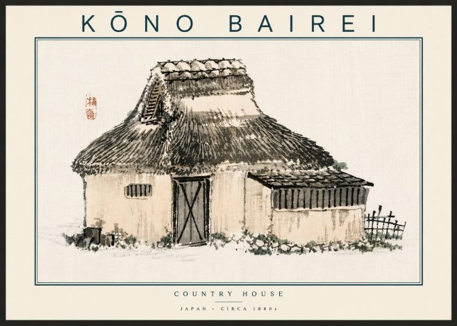 Kōno Bairei Country House No6 - Affiche