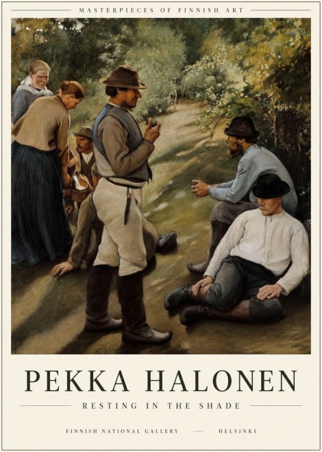 Pekka Halonen Resting in the Shade No1 - Affiche