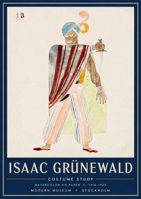 Isaac Grünewald Costume Study III No4 - Affiche