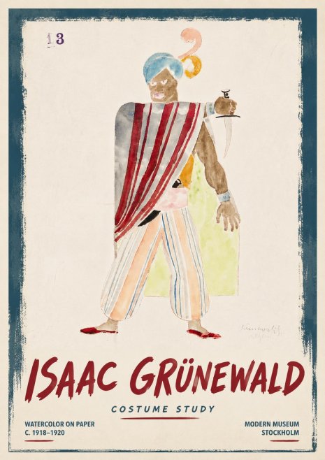 Isaac Grünewald Costume Study III No6 - Affiche