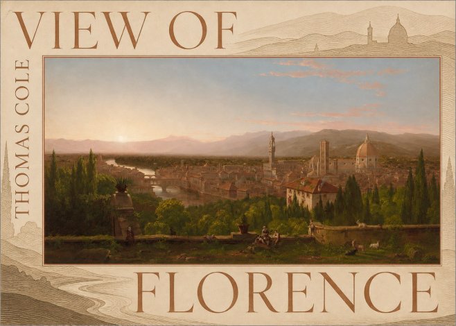 Thomas Cole View of Florence No6 - Affiche