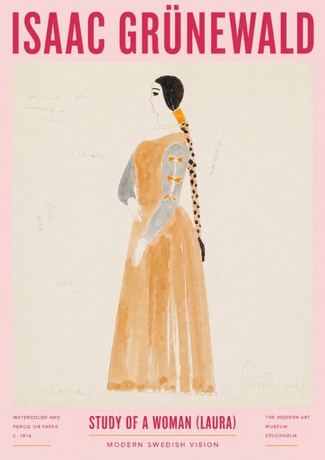 Isaac Grünewald Study of a Woman (Laura) No2 - Affiche