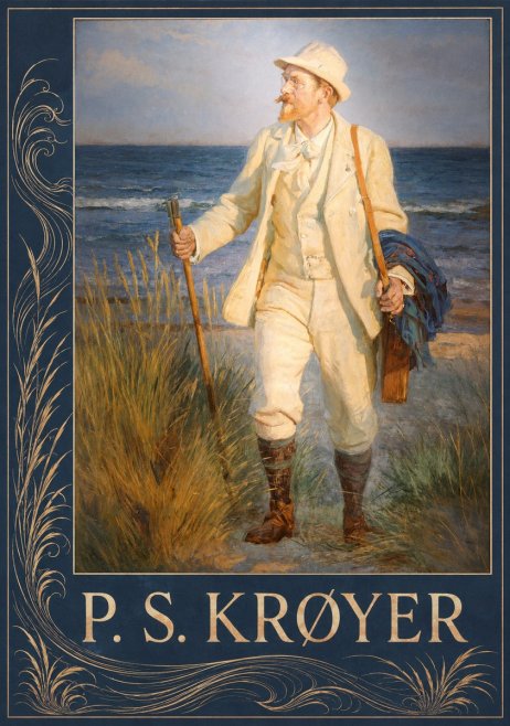 P.S. Krøyer Self-portrait by the Beach No3 - Affiche