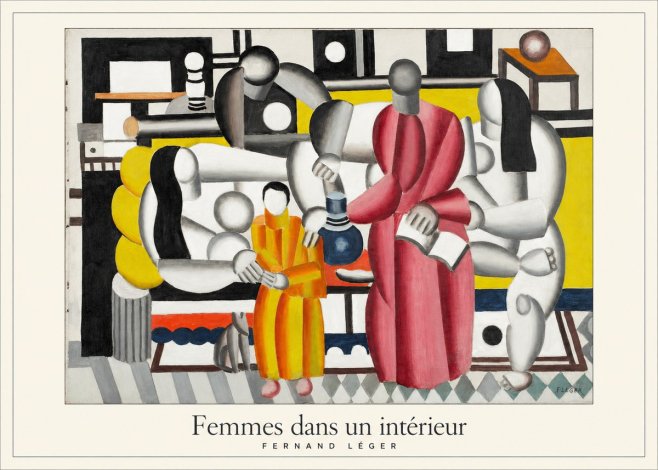 Fernand Léger Composition with Figures No2 - Affiche