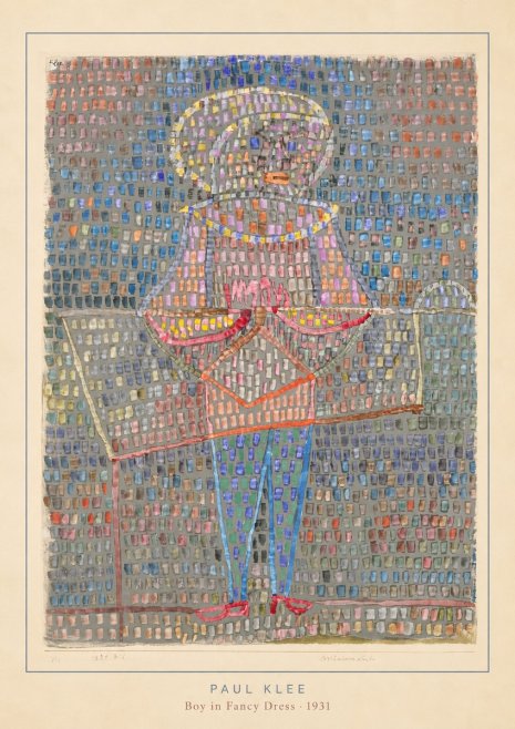 Paul Klee Boy in Fancy Dress No4 - Affiche