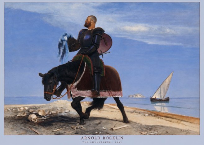 Arnold Böcklin The Adventurer No2 - Affiche
