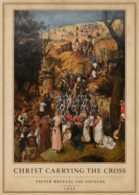 Pieter Bruegel Christ Carrying the Cross I No1 - Affiche