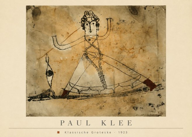 Paul Klee Klassische Groteske No4 - Affiche