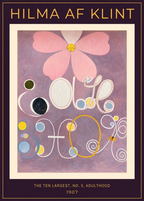 Hilma af Klint The Ten Largest, No. 5, Adulthood No2 - Affiche