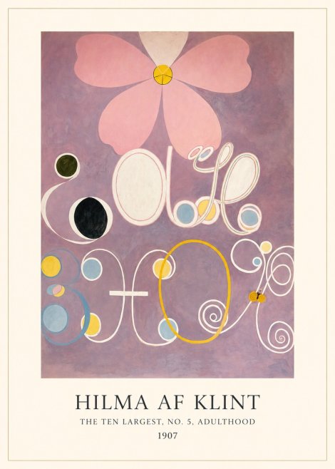 Hilma af Klint The Ten Largest, No. 5, Adulthood No3 - Affiche