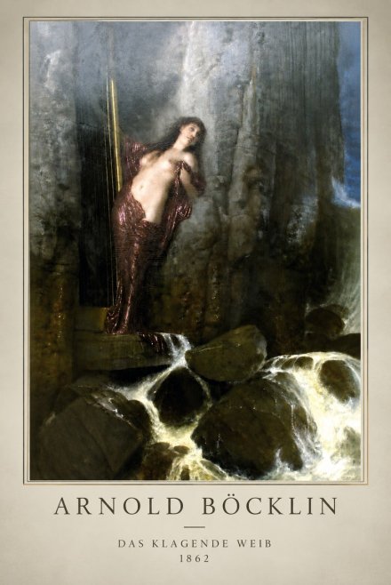 Arnold Böcklin Das Klagende Weib No3 - Affiche