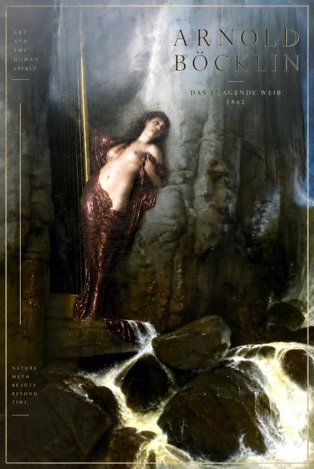 Arnold Böcklin Das Klagende Weib No6 - Affiche