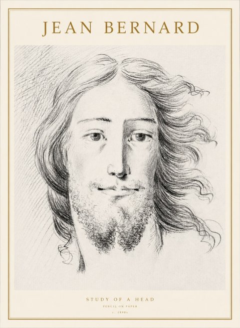 Jean Bernard Study of a Head No1 - Affiche