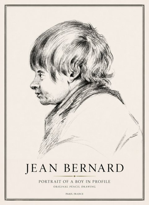 Jean Bernard Portrait Study II No3 - Affiche