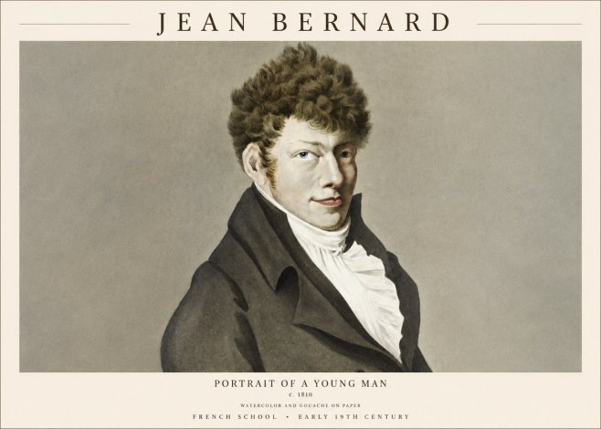 Jean Bernard Portrait of a Young Man No1 - Affiche