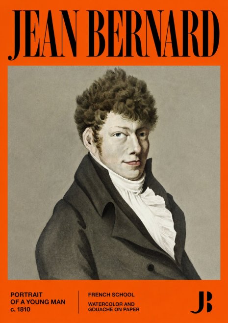 Jean Bernard Portrait of a Young Man No2 - Affiche