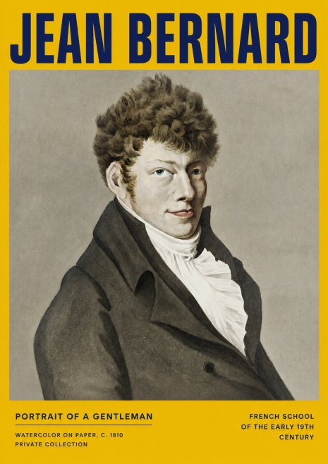 Jean Bernard Portrait of a Young Man No4 - Affiche