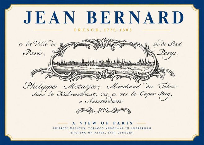 Jean Bernard A View of Paris No3 - Affiche