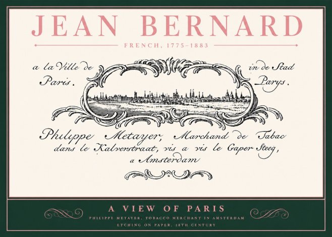 Jean Bernard A View of Paris No4 - Affiche
