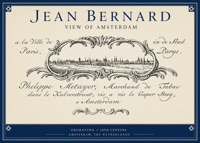 Jean Bernard A View of Paris No5 - Affiche