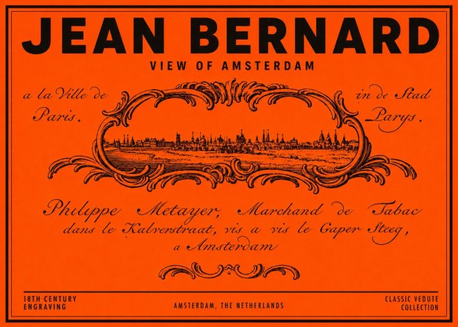 Jean Bernard A View of Paris No6 - Affiche