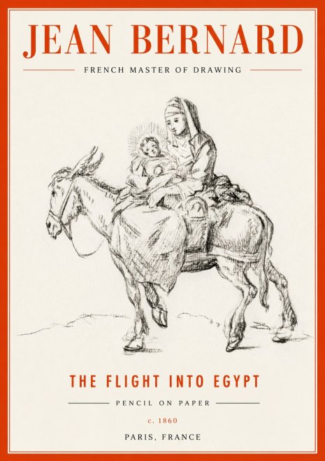 Jean Bernard The Flight into Egypt No2 - Affiche