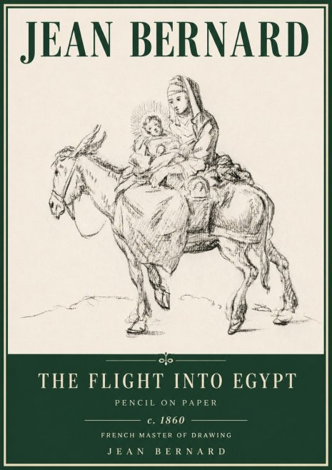 Jean Bernard The Flight into Egypt No4 - Affiche