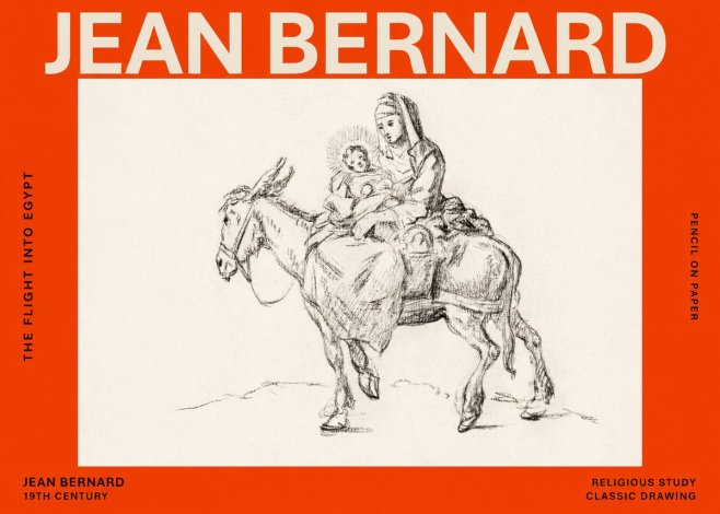 Jean Bernard The Flight into Egypt No6 - Affiche