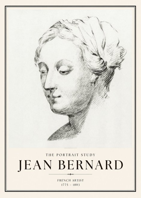 Jean Bernard Study of a Woman No2 - Affiche