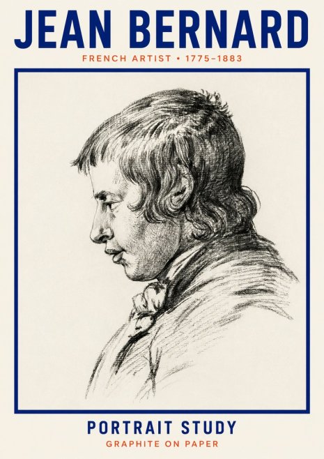 Jean Bernard Portrait Study III No2 - Affiche