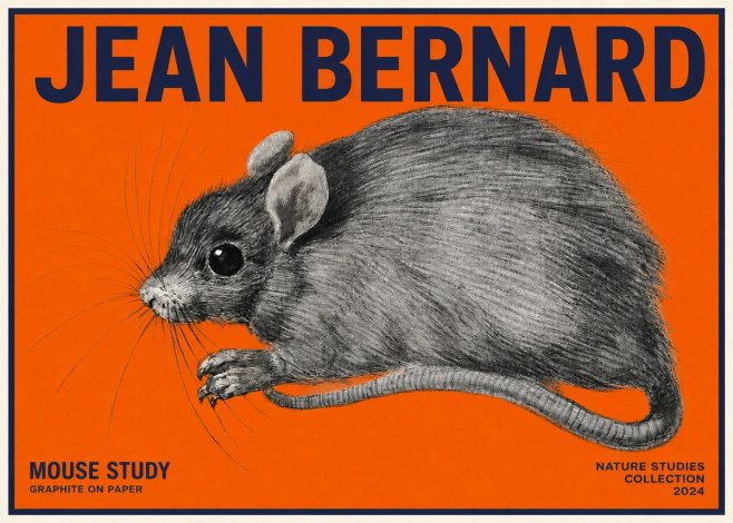 Jean Bernard Mouse Study No2 - Affiche