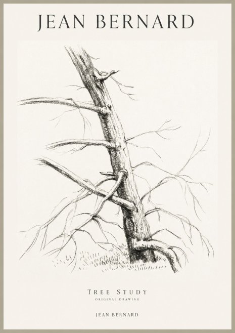 Jean Bernard Tree Study No1 - Affiche