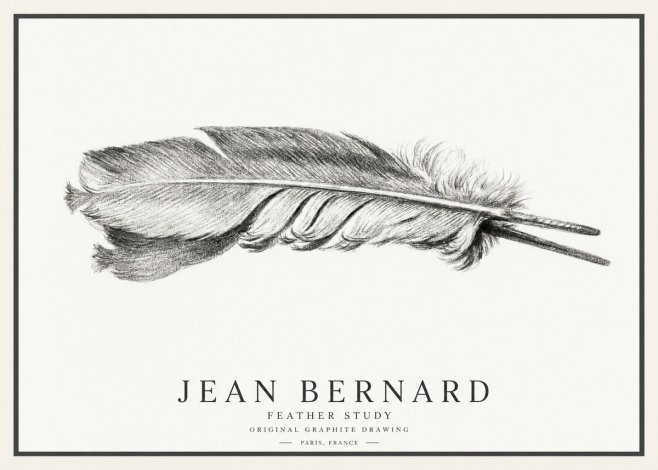 Jean Bernard Feather No4 - Affiche