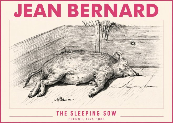 Jean Bernard The Sleeping Sow No3 - Affiche