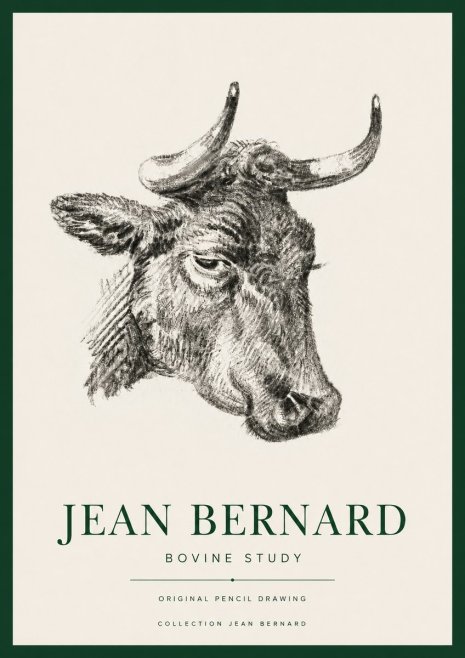 Jean Bernard Bovine Study I No4 - Affiche