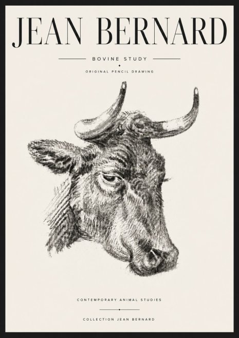 Jean Bernard Bovine Study I No6 - Affiche