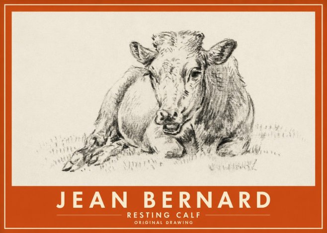 Jean Bernard Resting Calf II No2 - Affiche