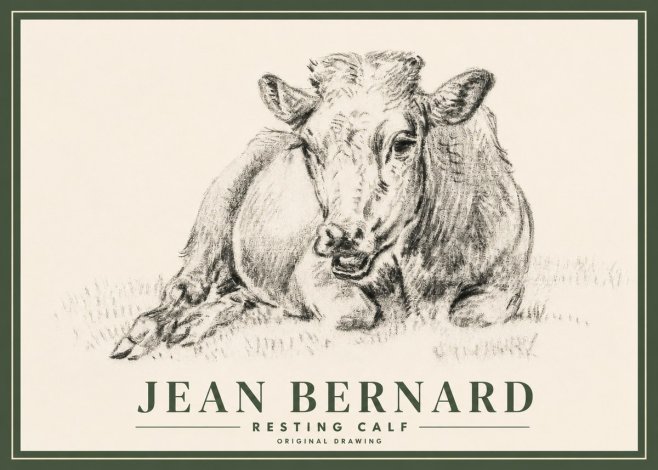 Jean Bernard Resting Calf II No3 - Affiche
