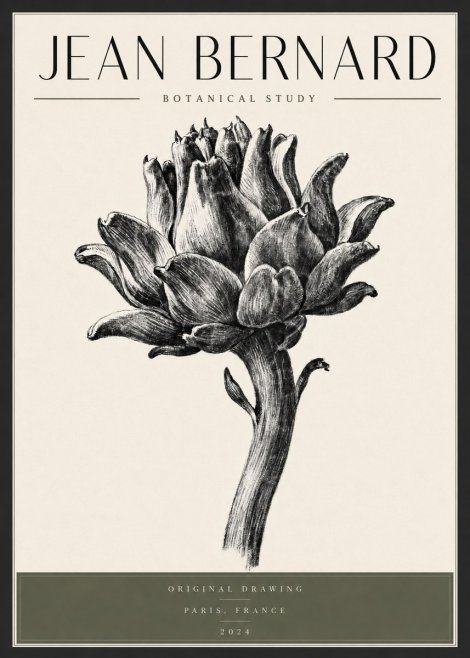 Jean Bernard Botanical Study No3 - Affiche